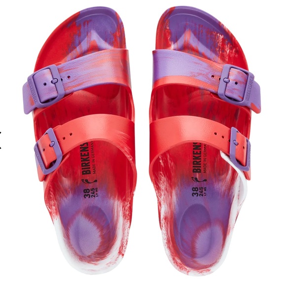Birkenstock Arizona EVA MultiColour Purple Red Bright Violet in size 41/10
